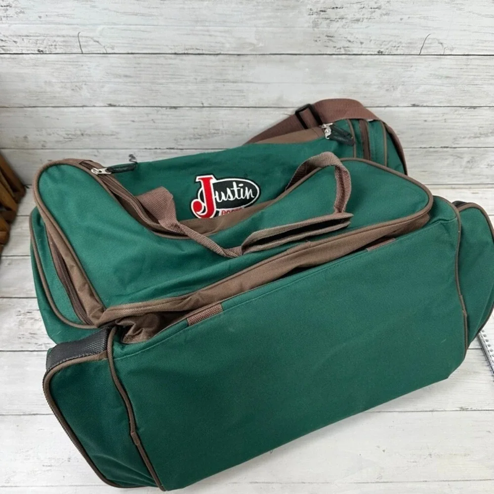 Justin Boots NFR National Finals Rodeo Wrangler Las Vegas 2013 Duffel Boot Bag‎